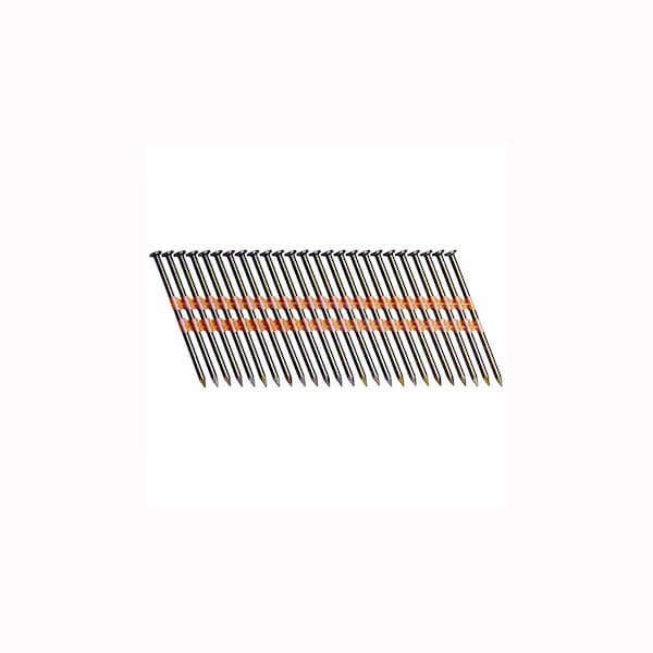 Collated Framing Nail, 3 in L, 11 ga, Hot Galvanized, Round Head, 21 Degrees, 4000 PK